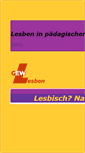 Mobile Screenshot of lesbische-lehrerinnen.de